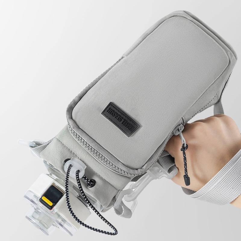 Nylon Cup Holders Portable Drink Holders Office Travel Cup Sleeve Nylon Water Bottle Sleeve Nylon Texture for Cup Bottle