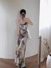 Coffee Break French Suspender Dress Children's Summer 2026 Waist Backless High-end Oil Painting Temperament Vacation Dress