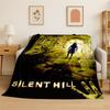Silent Hill Horror Movie Games Flannel Blanket Soft Warm Throw Blanket for Bedroom Living Room Bed Travel Camping Picnic Gift