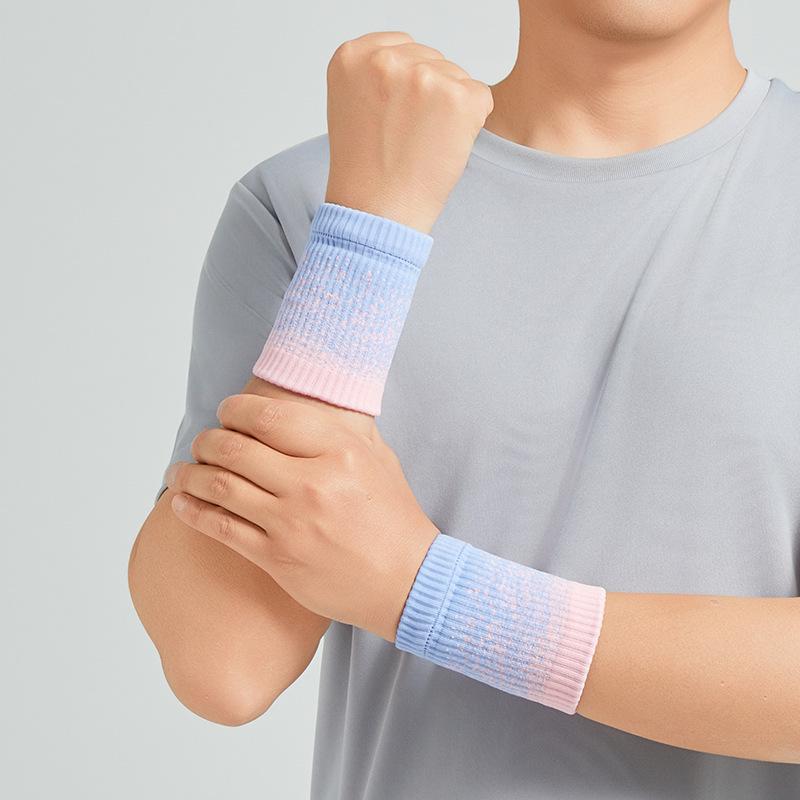 

Унисекс Летний Спортивный Потовпитывающий Напульсник для Бега, Фитнеса, Баскетбола, Бадминтона - Индивидуальная Махровая Поддержка Запястья One Size серый/чёрный