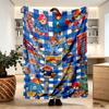 Paddington Bear Print Blanket - Soft & Comfortable, for Bedroom, Travel, Sofa, Home Decoration - Birthday Christmas Gift for Friend