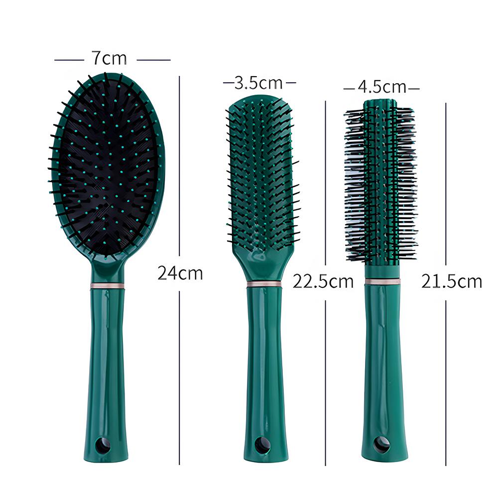3pcs Set Detangle Hairbrush Air Cushion Combs Women Scalp Massage Comb Hair Brush Home Salon DIY Hairdressing Tool Barber Accessories