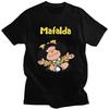Custom Quino Comic Cartoon Mafalda T Shirts for Men 100 Cotton Tee Tops Tshirts Short Sleeve Casual Tshirt Clothes