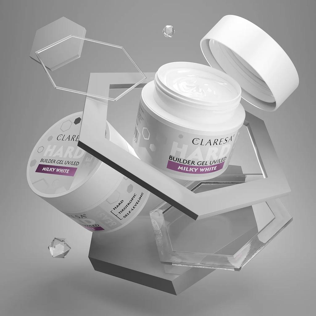 Claresa Żel Hard&Easy Builder Gel Milky White 12G
