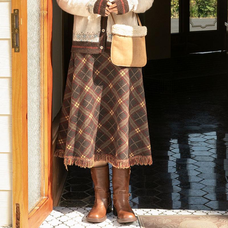 Vintage Contrasting Color Fair Island Sweater Jacket Autumn and Winter Retro Soft Waxy Knitted Cardigan Tide