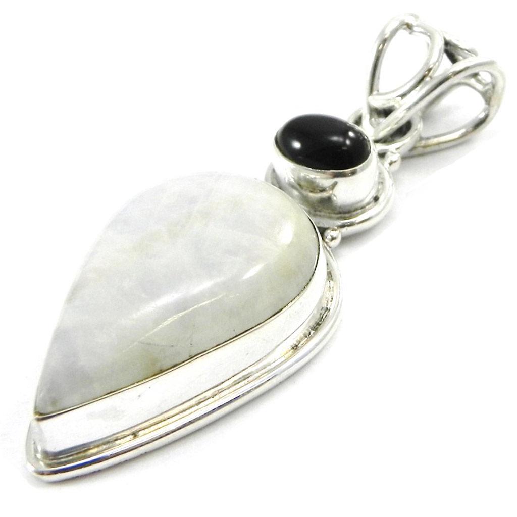 

Les Trésors De Lily [I4289] - Серебряный кулон Moonstone Onyx Charms