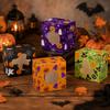 12/24Pcs Paper Halloween Candy Boxes Square Cookies Favor Boxes Halloween Treat Boxes  Kids Party