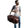 Leather Duffle Bag Travel Carry-On Waterproof Luggage Overnight Gym Weekender Bag