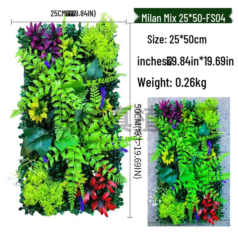 Искусственная зеленая стена для декора торгового центра - Имитация цветов, Вертикальное озеленение для улицы.