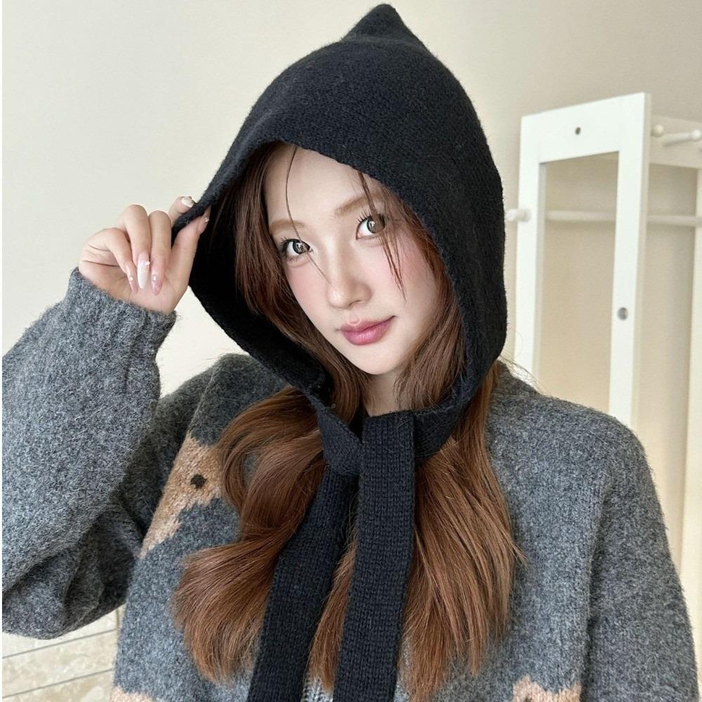 Ear Protection Balaclava Cap Korean Style Scarf Hat Vintage Coldproof Hooded Caps Girls