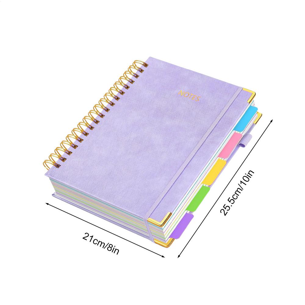 

B5 Thickened Spiral Notebooks Perforated Pages Loose-leaf Notebook for Students School Office Daily Schedules Notebook