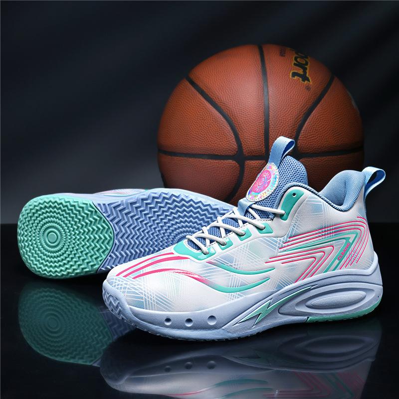 Male and female couples basketball shoes training large size youth training actual sports basketball shoes Basketball