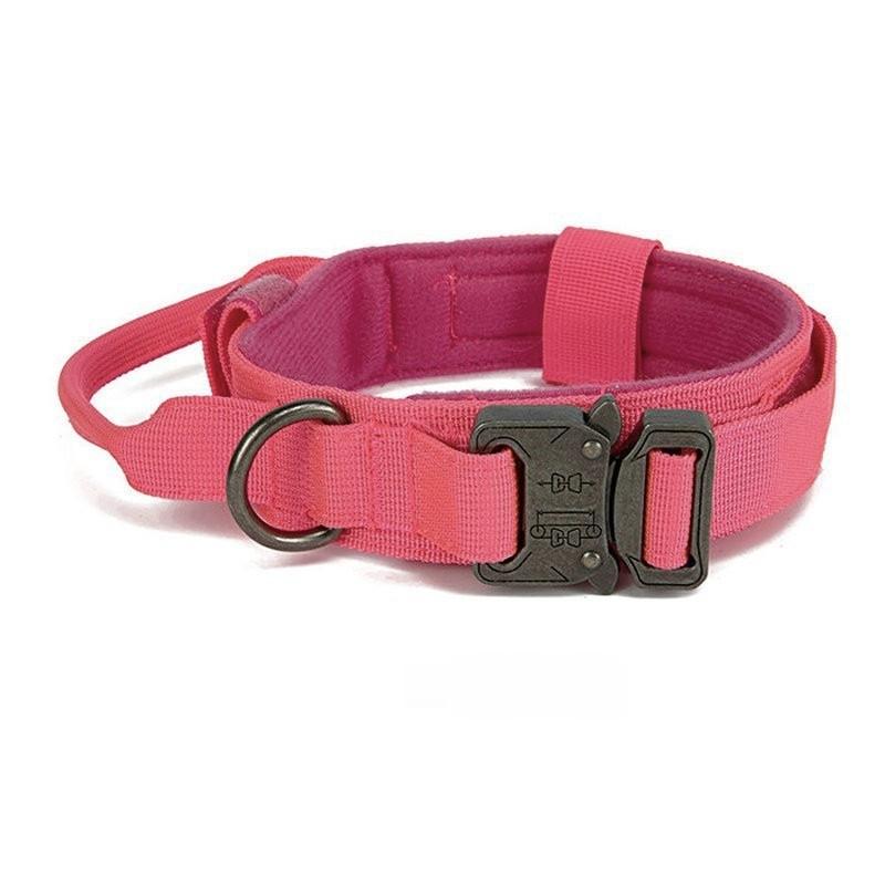 Tactical Dog Collar Adjustable Nylon Dog Supplies With Heavy Duty Metal Buckle Durable Training Collar For Medium And Large Dogs