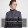 Navigare Women's Tweed Stand Collar Jacket