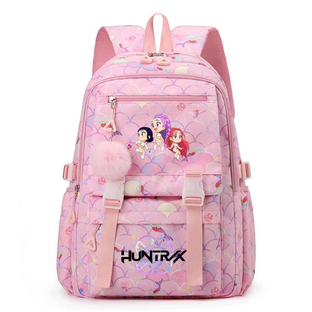 Anime K-Pop Demon Hunters Printed Backpack Large Capacity Waterproof Bookbag Student Boy Girl Schoolbag Outdoor Laptop Travel Bag Mochila