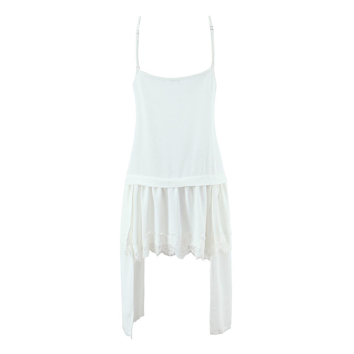 Autumn/Winter 2025 Women s European/American French-Style Lace Trim Dress Large белый