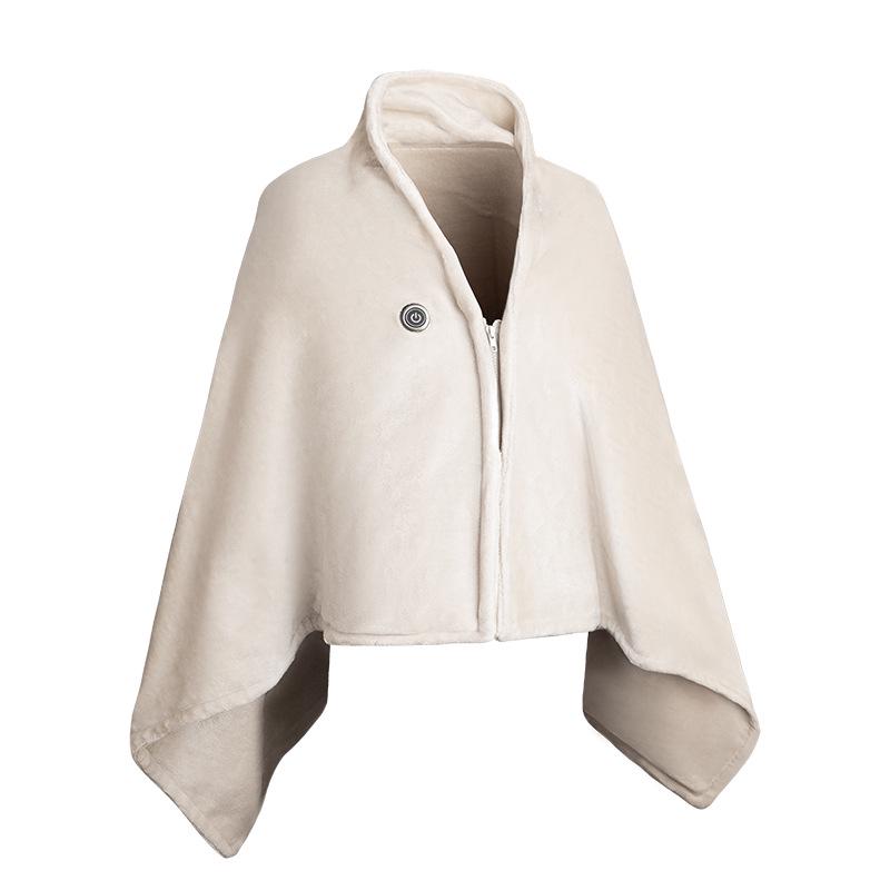 Electric Heated Shawl and Blanket - Nine-Zone Warmer with Velvet Flannel for Office or Home