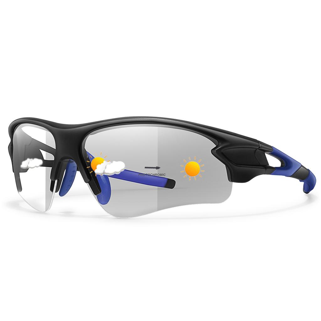 Fashion Photochromic Sunglasses Unisex Outdoor Sports Eyewear for Fishing Cycling Riding Running Driving Comfortable Goggles