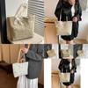 Trendy Summer Woven Tote Bag With Elegant Bow Design For Beach Vacations