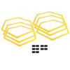 6Pcs Hexagon Agile Ring Polygon Physical Training Hexagonal Step Suit Football Equipment