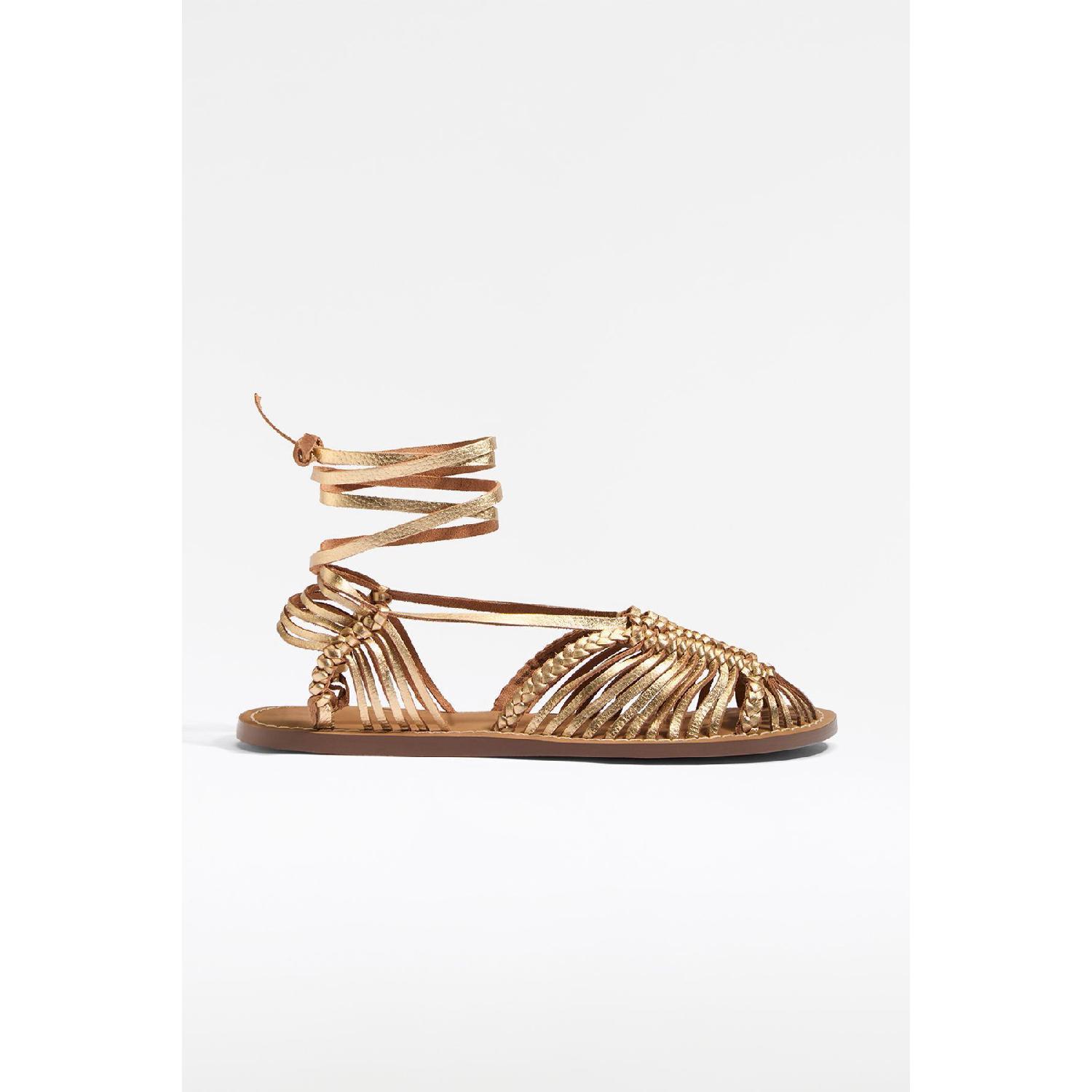 

Сандалии из кожаной сетки 35