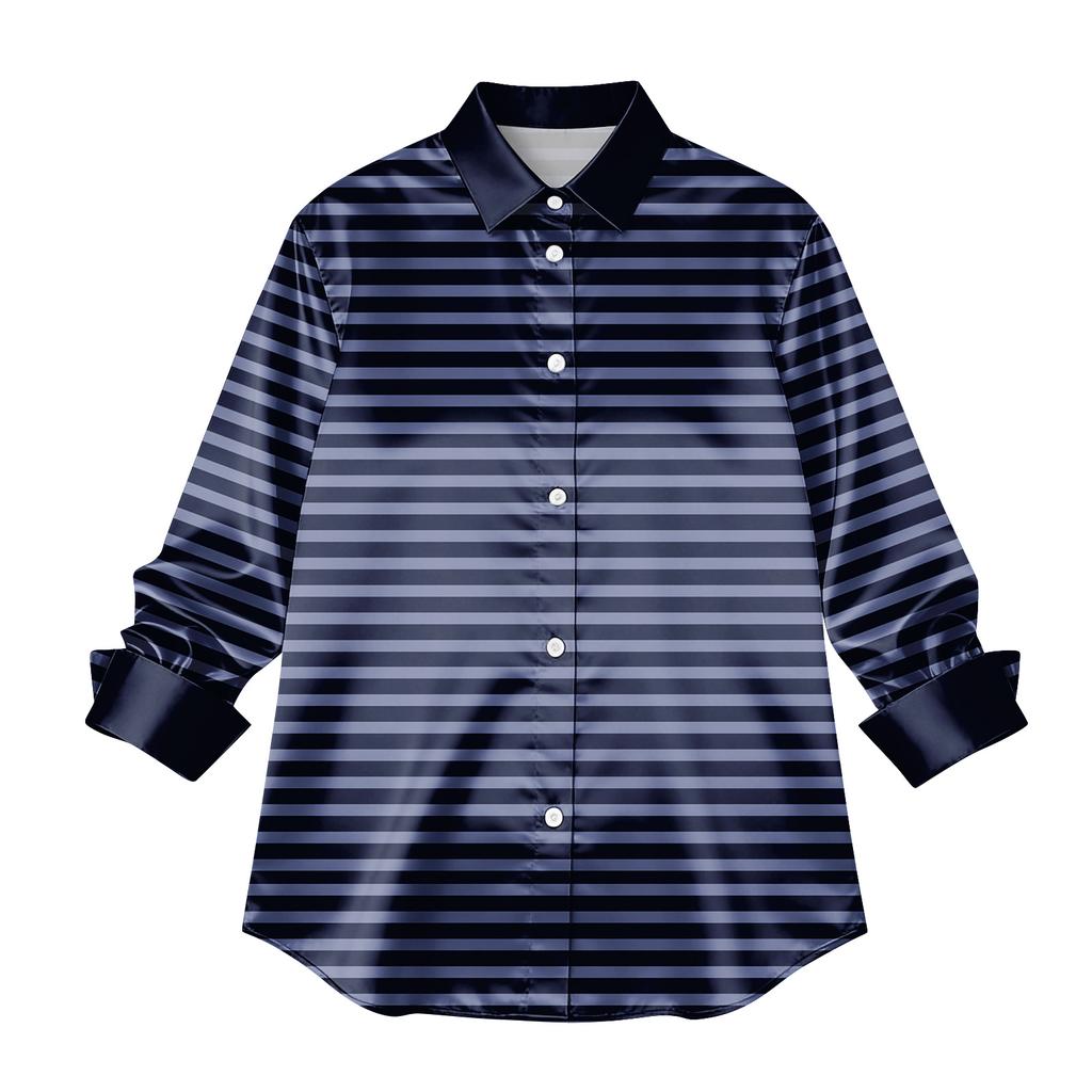 Women's Shirt Blouse Print Button Long Sleeve Casual Basic Shirt Collar Regular Top