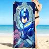 1Pc Mega Man Robot Battle Beach Towel, Quick Dry, Multi-Use for Beach Pool Gym Yoga Home Travel, Christmas, Halloween, Xmas Gift M929191