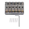 Electric Guitar Bridge 6 Strings 65mm Glossy Metal Guitar Hardtail Fixed Bridge Replacement