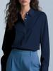 Women's Professional Hidden Placket Button Work Shirt - Office Wear European & American Style