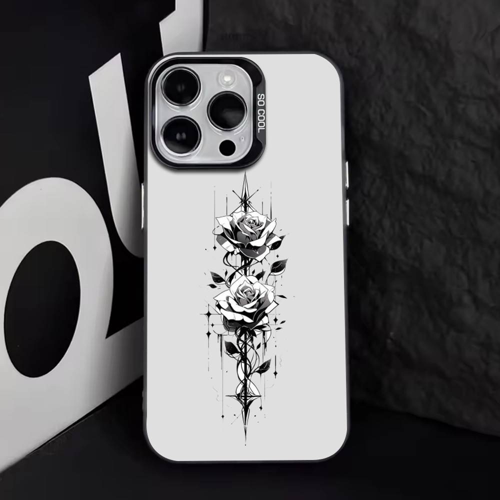 The Sword Creative Pattern   Phone Case For iPhone 17,16,15,14,13,12,11 Plus,Pro Max,XS,Colorful Silver Black Cover