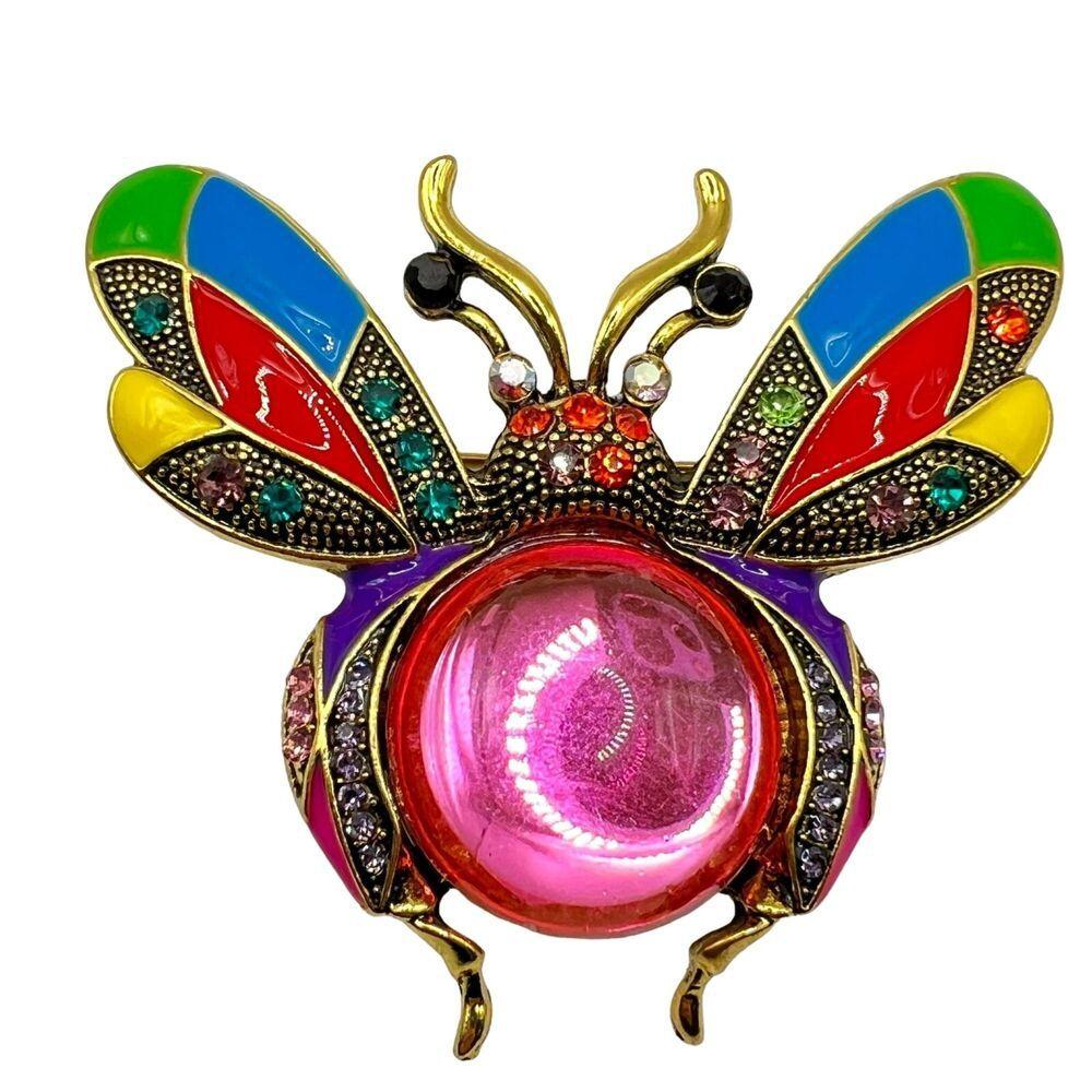 

Средневековая мода, инкрустированная стразами, большая брошь в виде пчелы, ретро-персонализированная булавка в виде насекомого, женская одежда, аксессуары