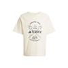 Adidas Comfortable and Breathable Short-Sleeve T-Shirt Men’s Off-White