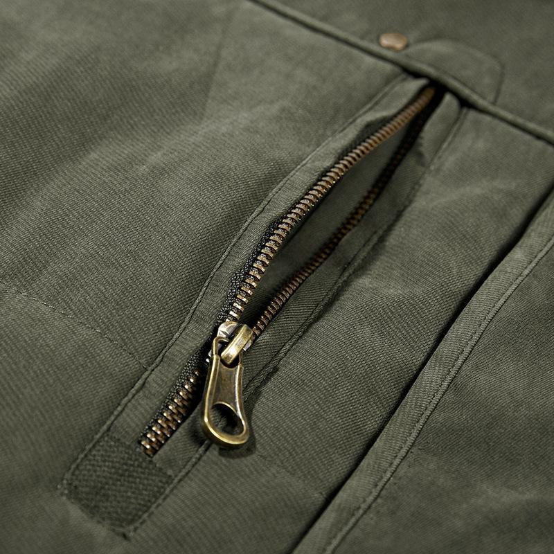 Padded Coat Large Size Winter Men's Padded Coat Piled Thickened Medium and Long Padded Jacket Removable Hat