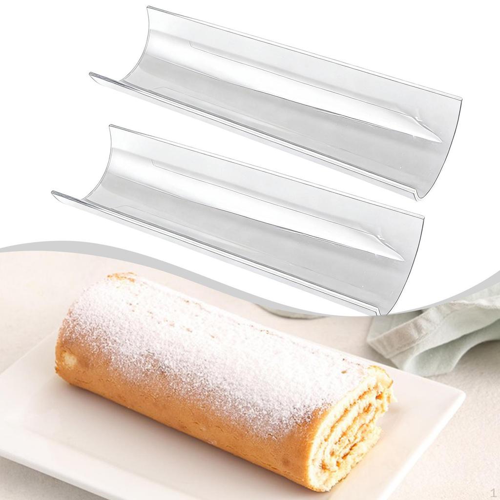 Acrylic Cake Roll Stand, Aid, Former, Holder, Accessory, Semicircle Shape for Classes And