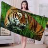 Tiger Pattern Big Microfiber Beach Towels Quick Dry Towel Sand Beach Towels Pool Towel For Travel Swim Pool Yoga