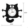 Cartoon Wall Clock, Non-Ticking Battery Operated Art for Bedroom Kitchen Decor