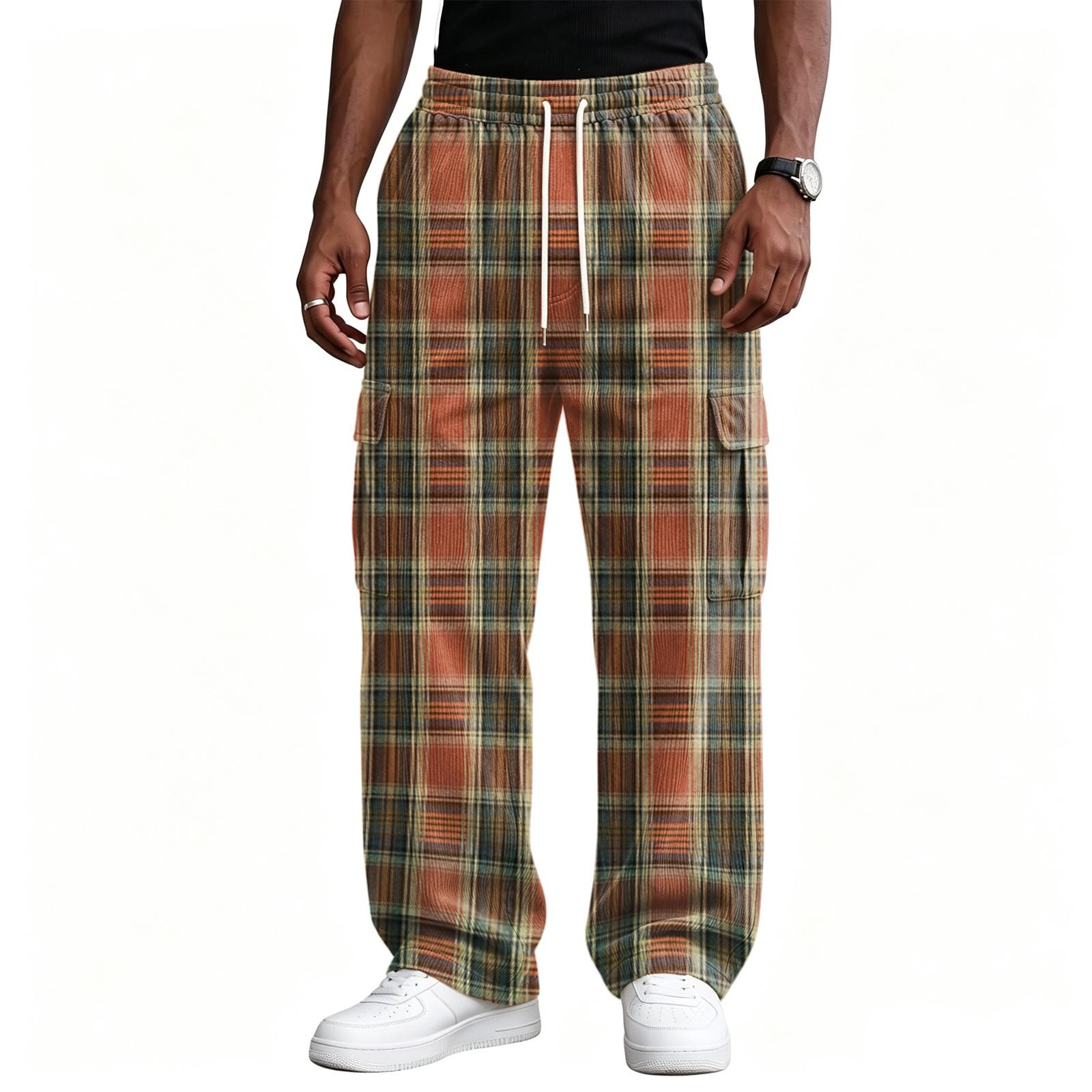 Herren Freizeithose mit weitem Bein Lockerer Schnitt Streetwear für den täglichen Komfort XXXL blau