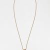 August Harmony Water Drop Oval Chain Necklace / 2color