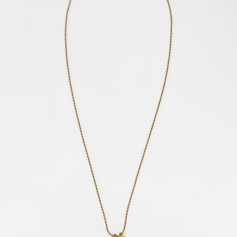 August Harmony Water Drop Oval Chain Necklace / 2color