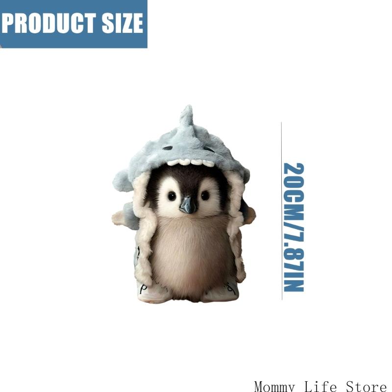 Soothing Stuffed Penguins Toy Cartoon Penguins Figure Soft Toy Room Emotion Appease For Toddlers Girls Office Ornaments
