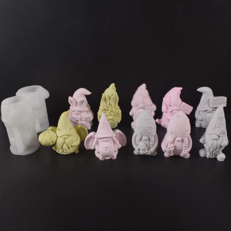 Multifuntional Dwarf Silicone Mold Resin Crafting Mold Handmade Supplies for Crafting Candle and Decorative Creation