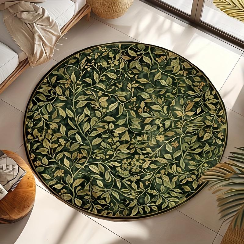 Washable Flannel Soft Round Rug -