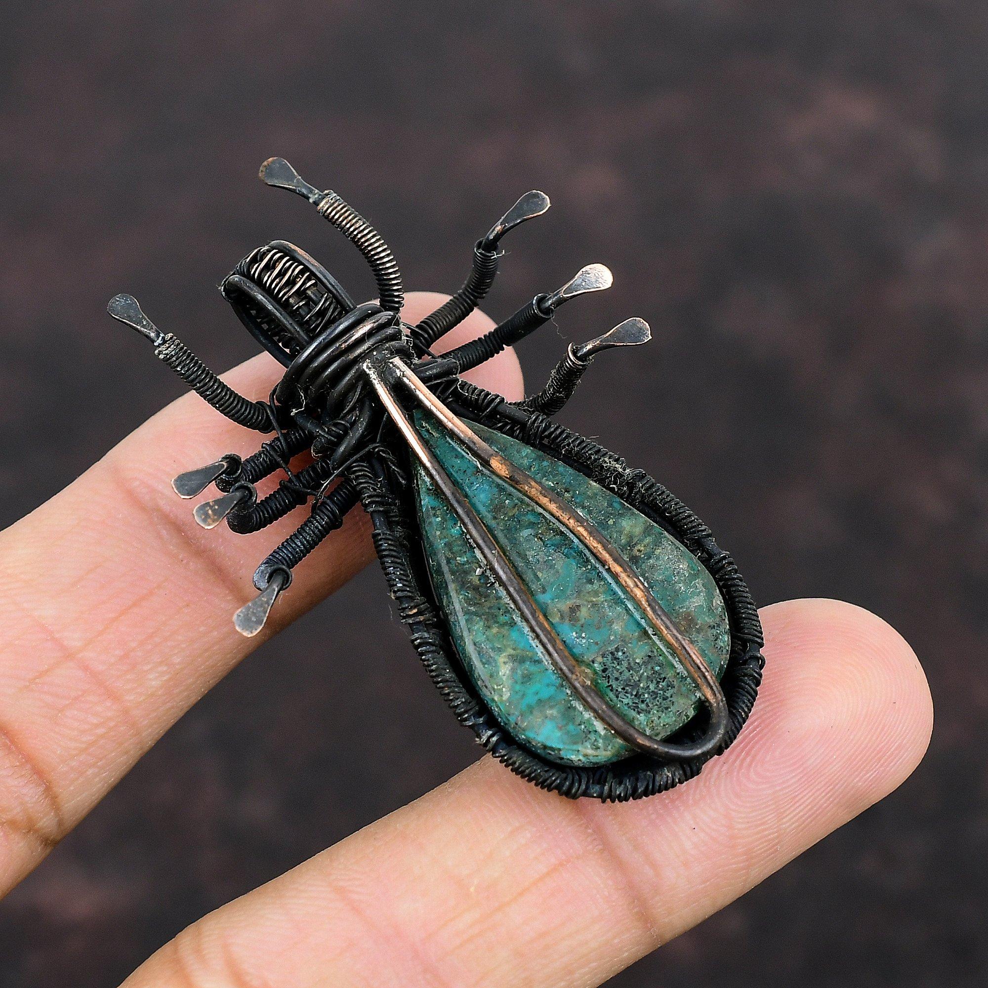 Кулон с хризоколлой — фото 4