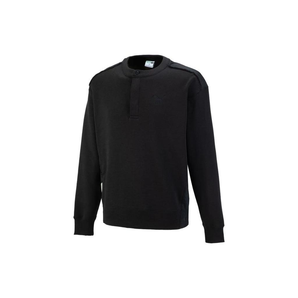 Puma Cny National Style New Year Series Bz Zaozhi Hoodie Solid Color Crewneck Sweatshirt Unisex Hoodies Black 539846-01