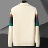 Cardigan pour homme, pull col rabattu, col en V, manches longues, poches, simple boutonnage, veste élastique tricotée, automne hiver