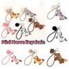 Soft Stuffed Animal Keyring Creative Plush Horse Doll Pendant Mini Horse Keychain  Festive Decor