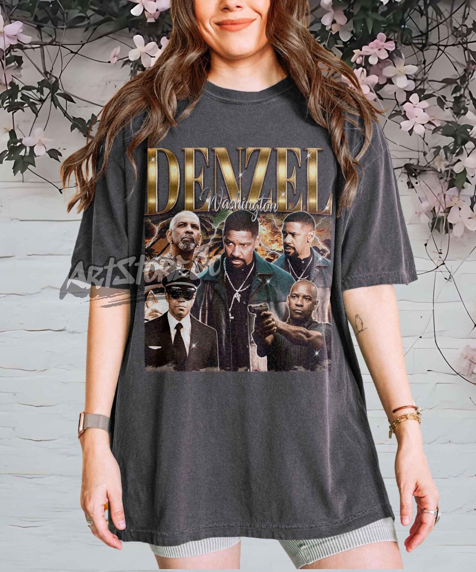 Denzel Washington Vintage Movie Poster T-Shirt, Retro Graphic Tee 3XL