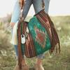 European and American Retro Bohemian Handmade Woven Flowing Silk Cotton and Linen Single Shoulder Large Bag for Women
