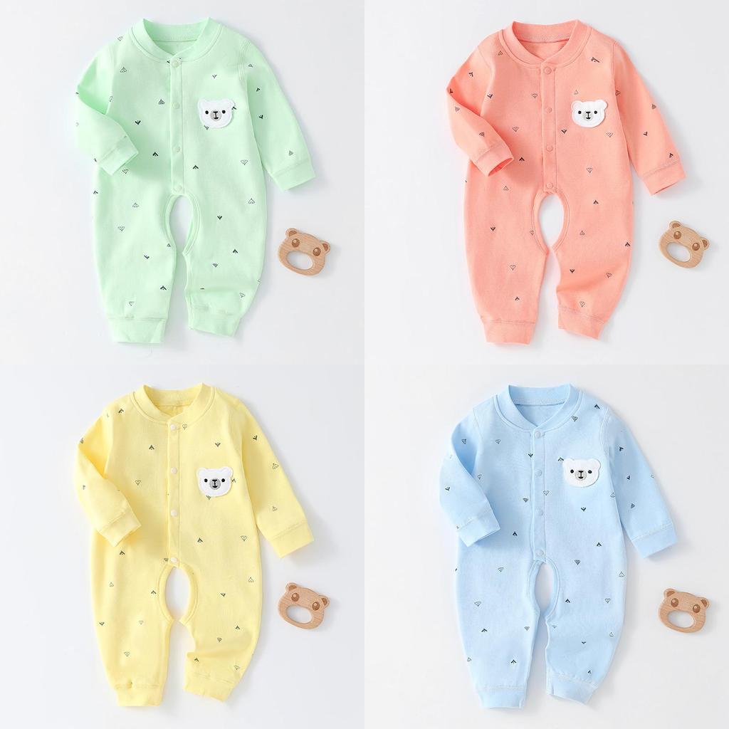 Baby Cotton Onepiece Romper With Bonefree Design For Newborns And Infants