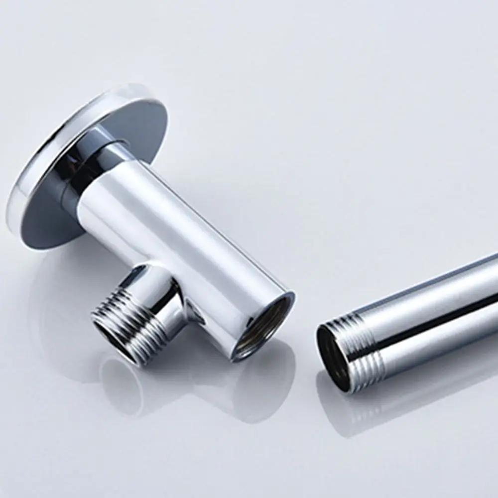 Stainless Steel with Base Home Wall Mounted Shower Head Extension Pipe Shower Extension Arm Sprinkler Head Rod